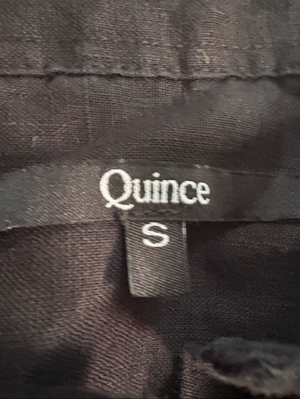 Quince European 100% Linen Black Button-Front Long Shirt Dress Size Small - Picture 3 of 7